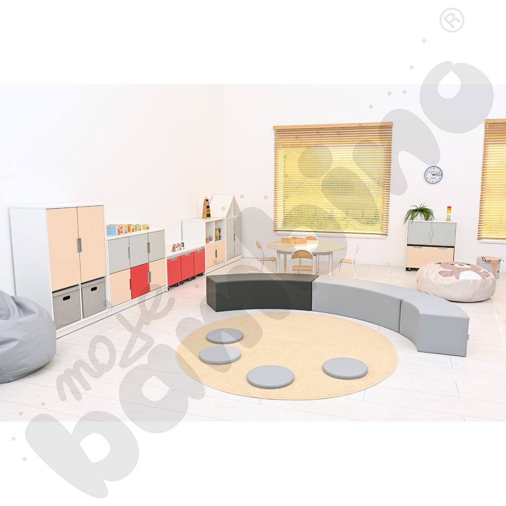 Dywan okrągły o śr. 200 cm - beżowy