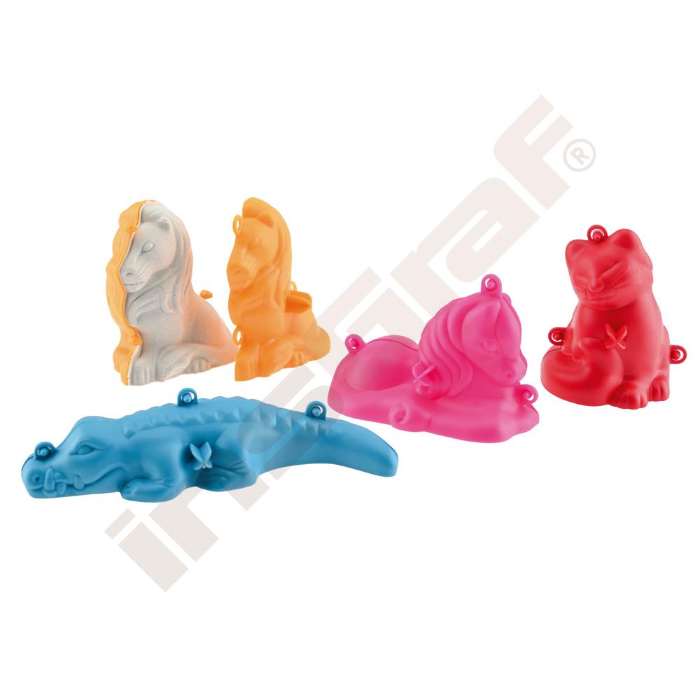 Formičky do písku 3D, 4 ks