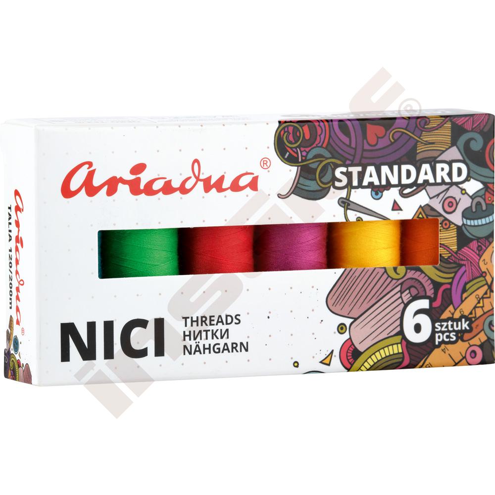 Zostava šijacích nití TALIA SUMMER, 6 farieb