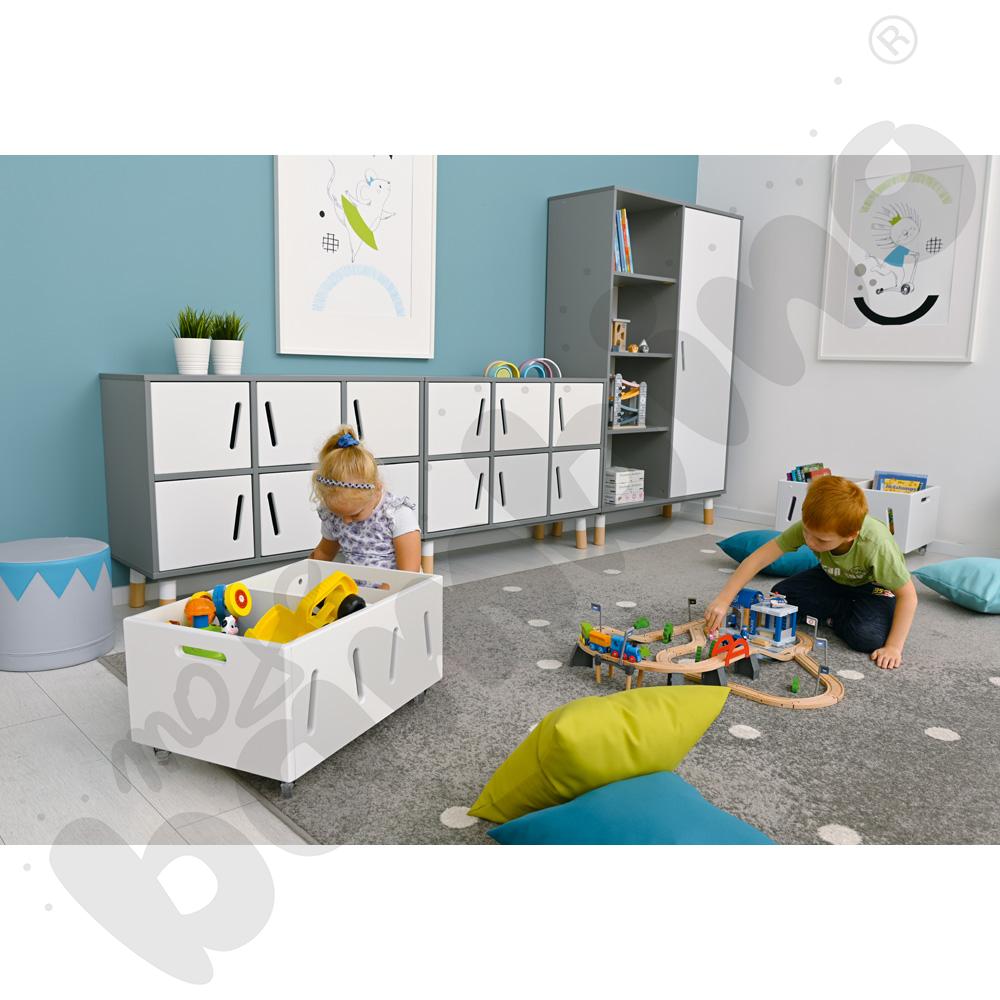 Biblioteczka niska TAB na kółkach