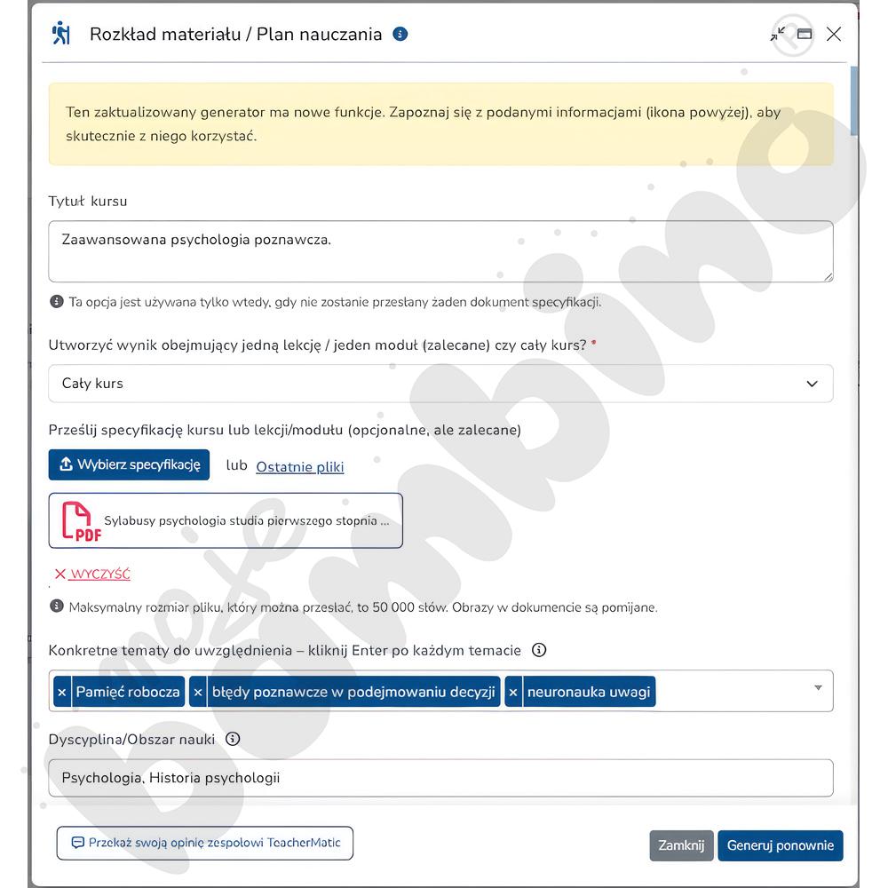 Platforma edukacyjna TeacherMatic - Max (20 nauczycieli, 24 miesiące)