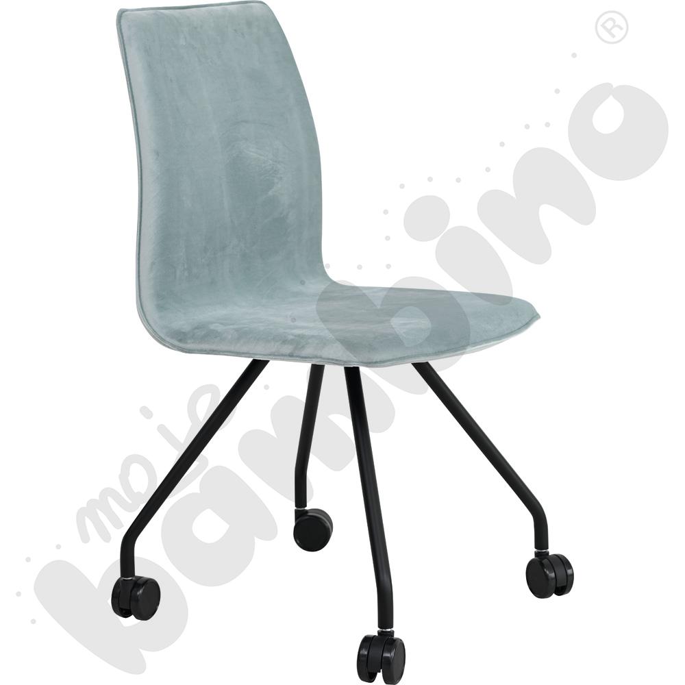 Krzesło Primo na kółkach - turkusowe