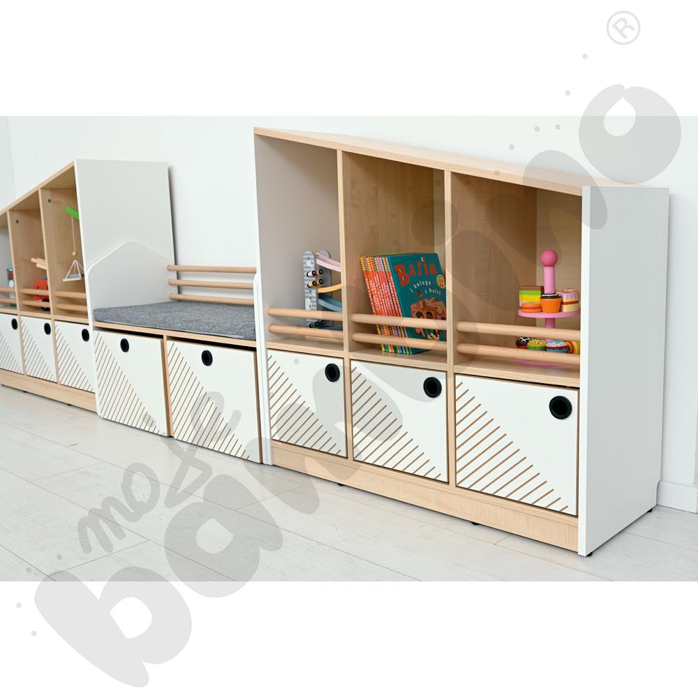 Szafka niska FLO lewa biała