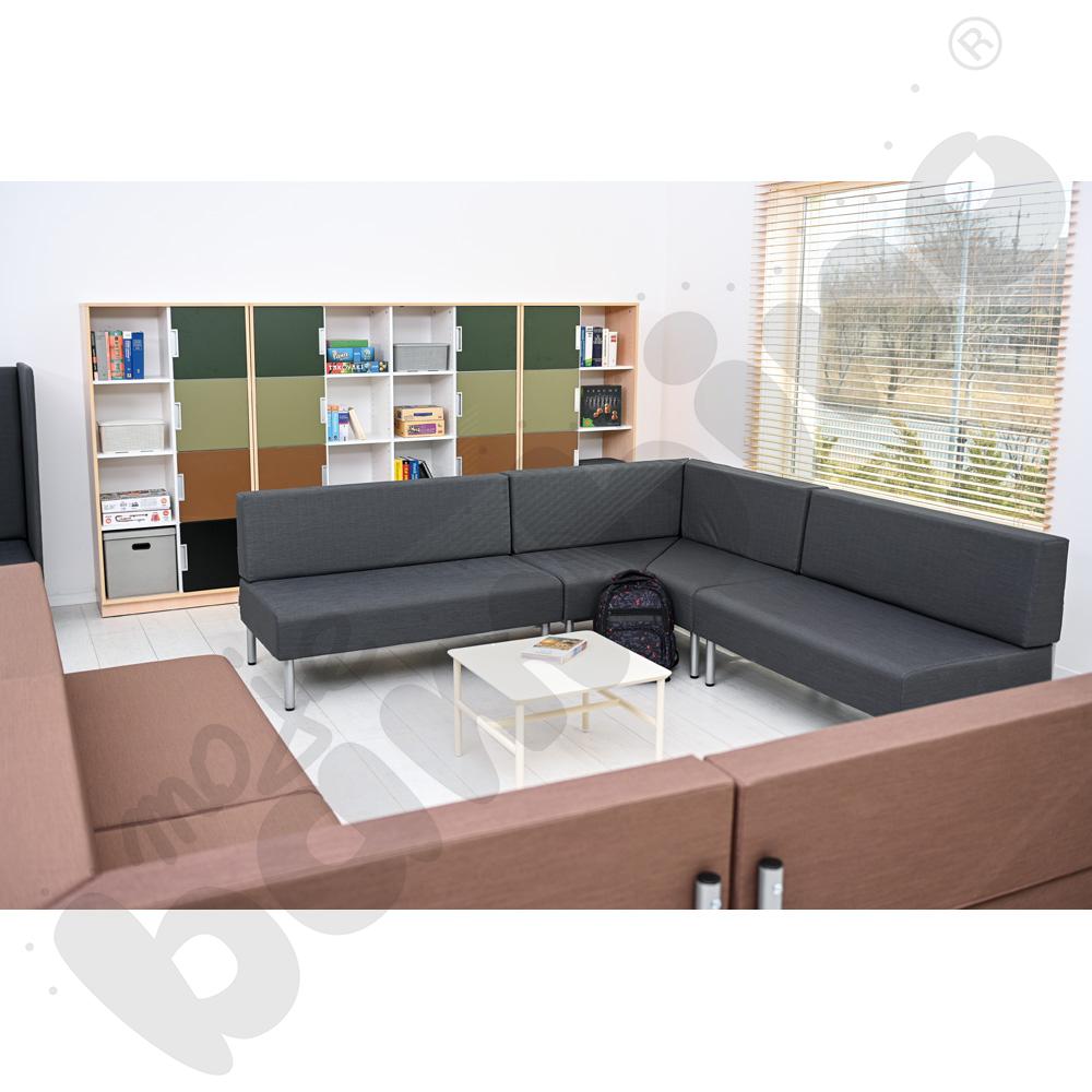 Fotel rogowy Inflamea 1 - ciemnoszary