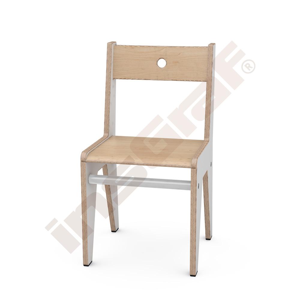 Bílá židlička FLO 31 cm