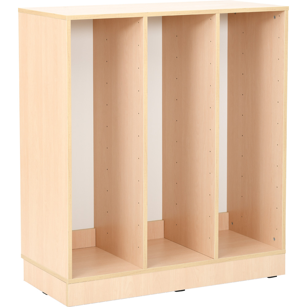 Skrinka Grande L na plastové úložné boxy - 3 priehradky