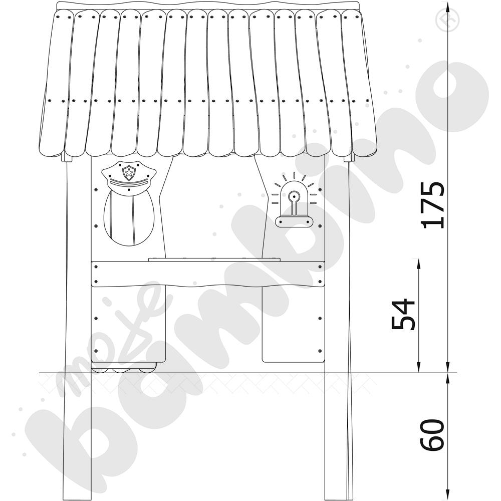 Domek policja Robinio