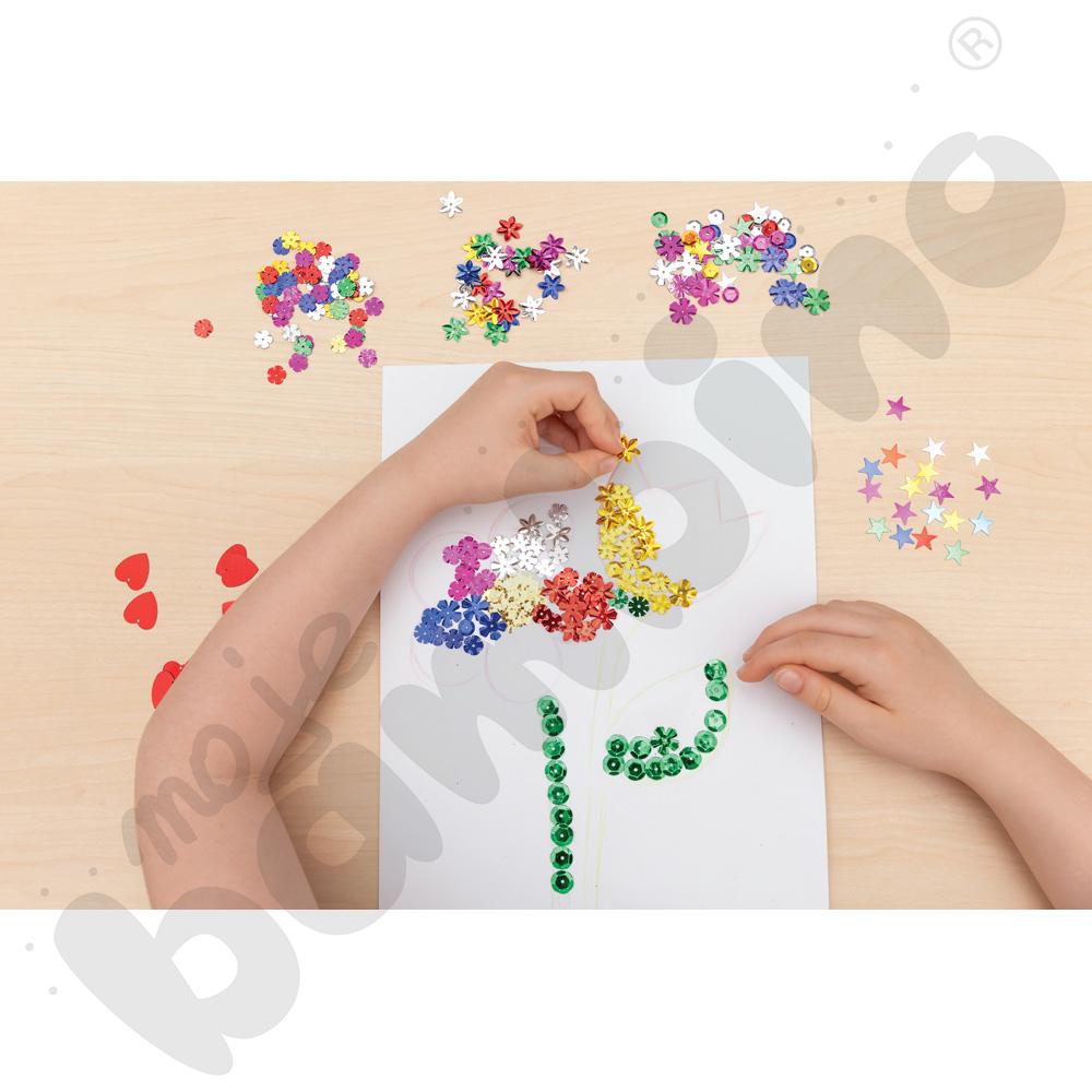 Konfetti kolorowe kształty