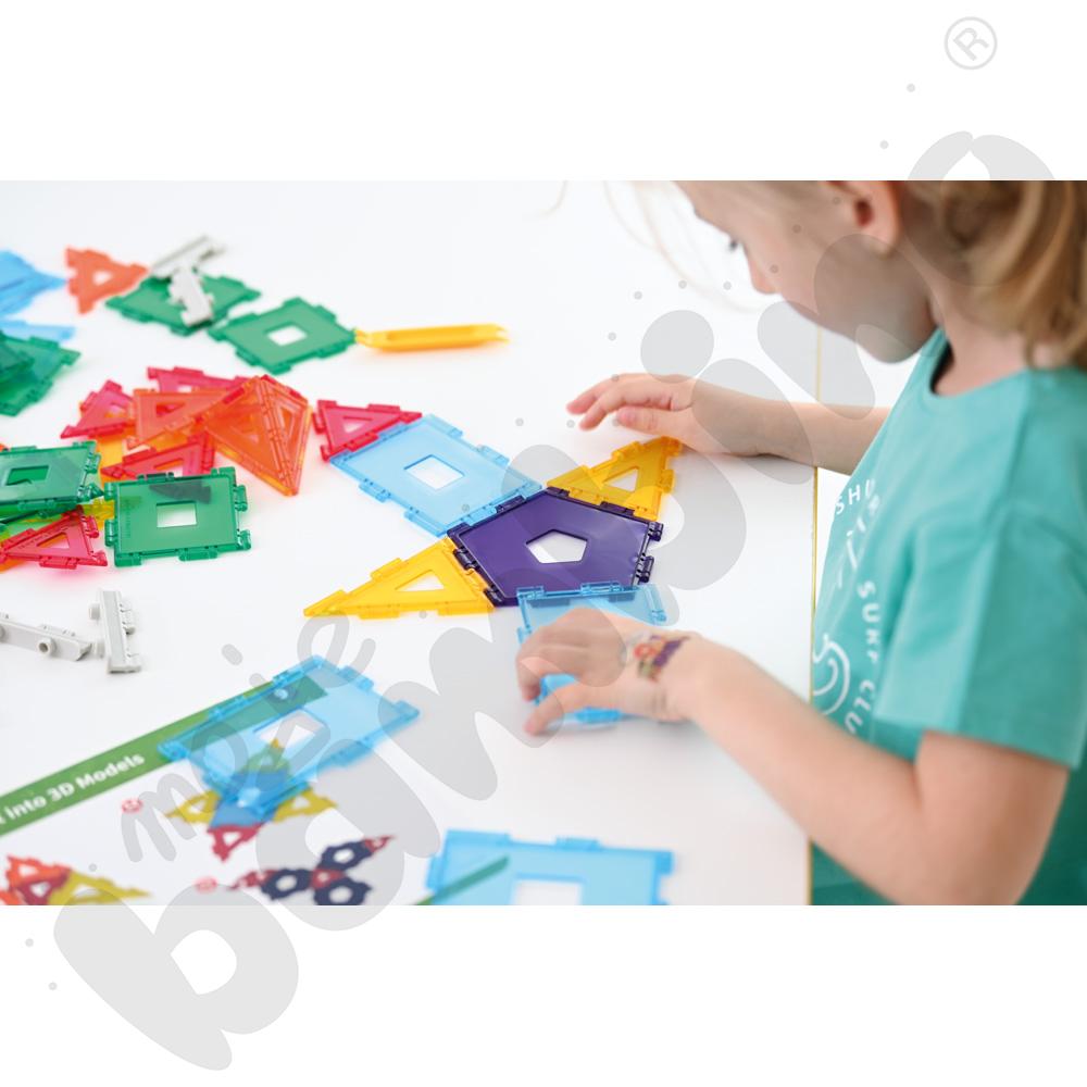 Klocki Gigo - Edukacja - zestaw geometryczny, 165 elem.