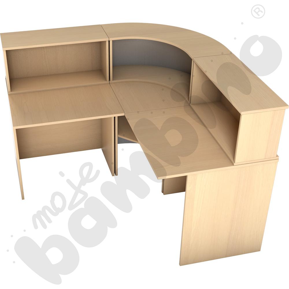 Nadstawka do narożnej lady recepcyjnej - klon 375