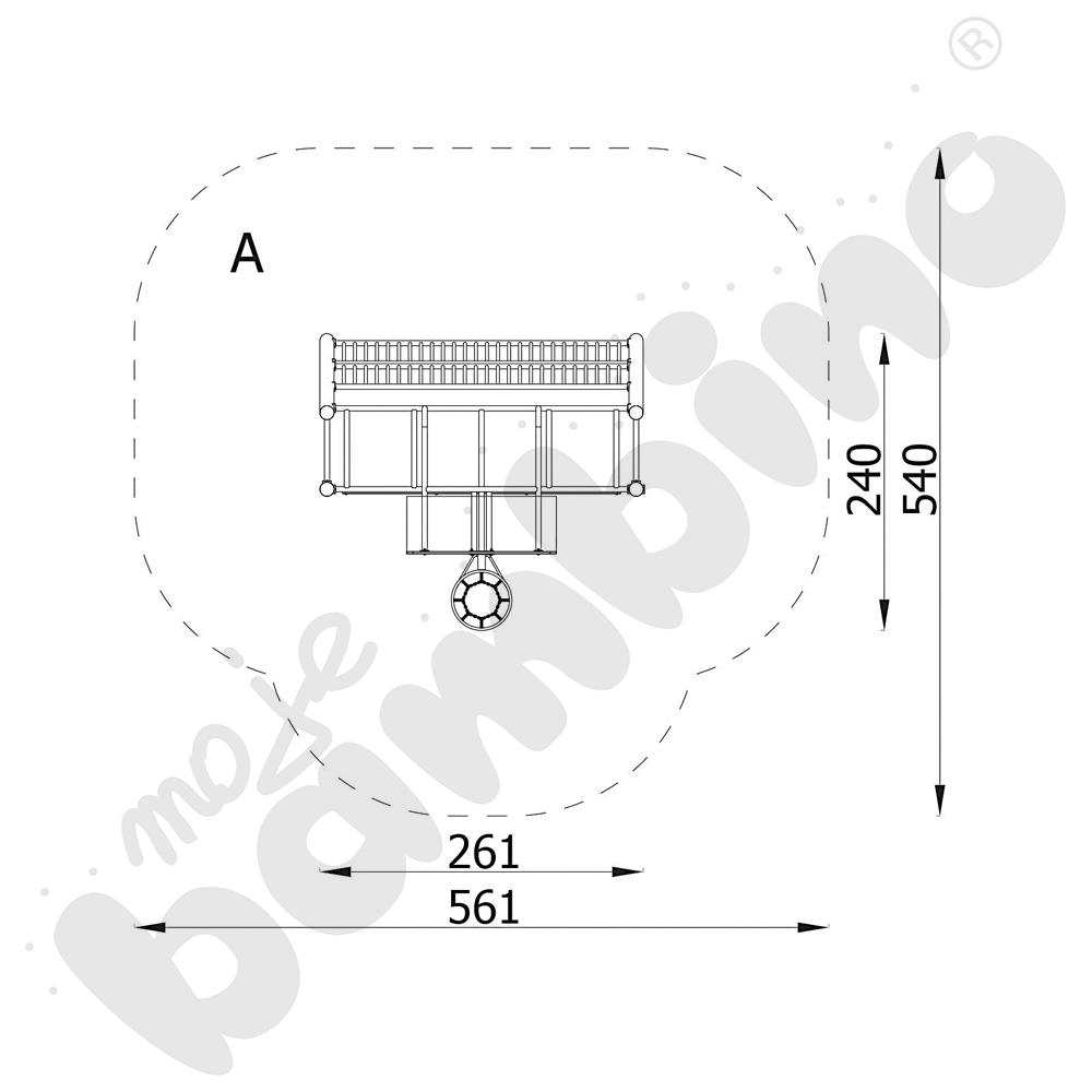 Bramka duża z koszem do koszykówki