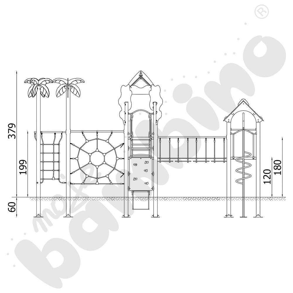 Orbis - zestaw 11369, metalowe słupy