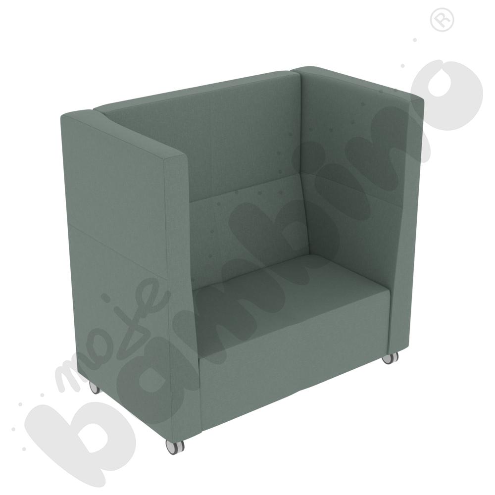   Sofa Universum 2-os. wys. 133 cm, 2 boki średnie, na kółkach, tkanina KG01  