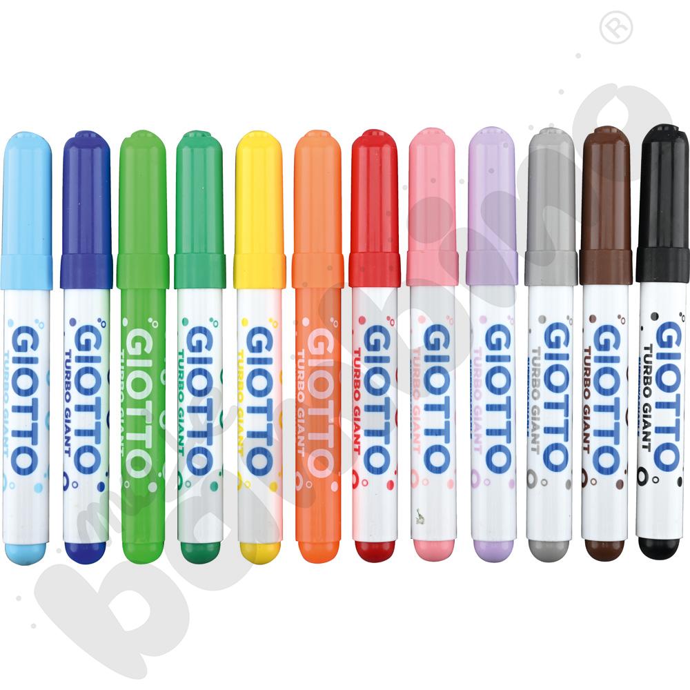 Mazaki ze stożkową końcówką 12 kolorów