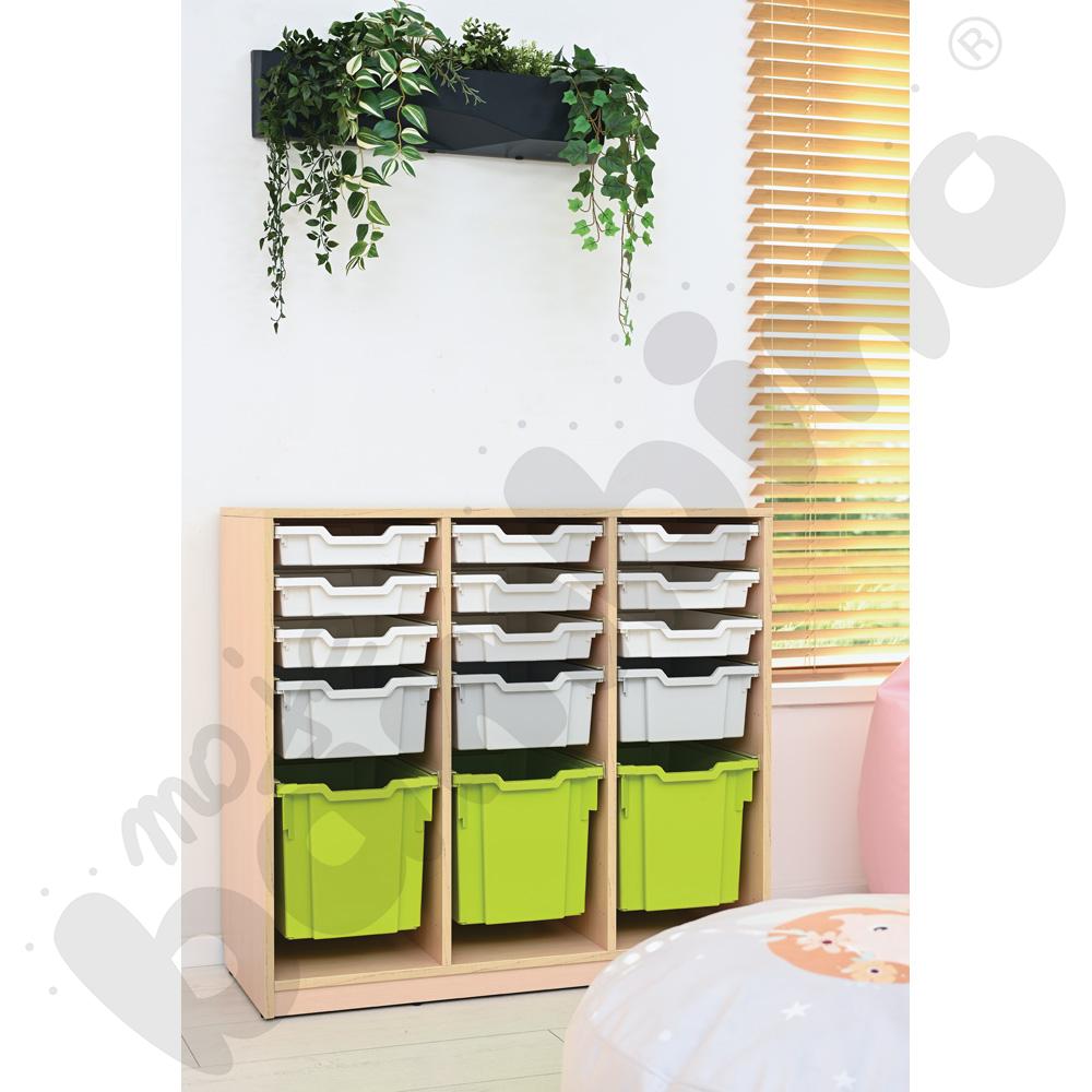 Szafka Feria na pojemniki średnia, klon jasny