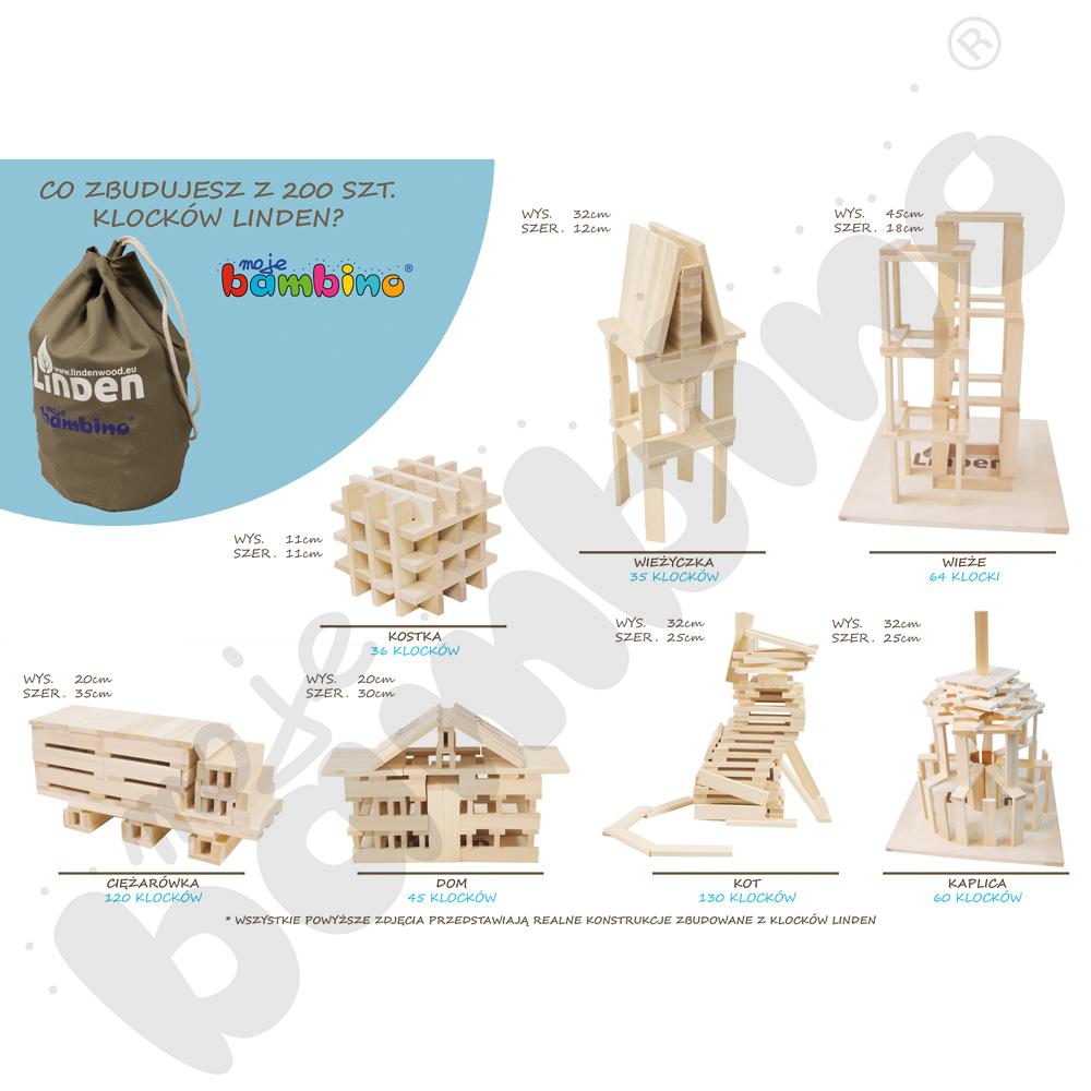 Klocki Linden 500 szt. w worku