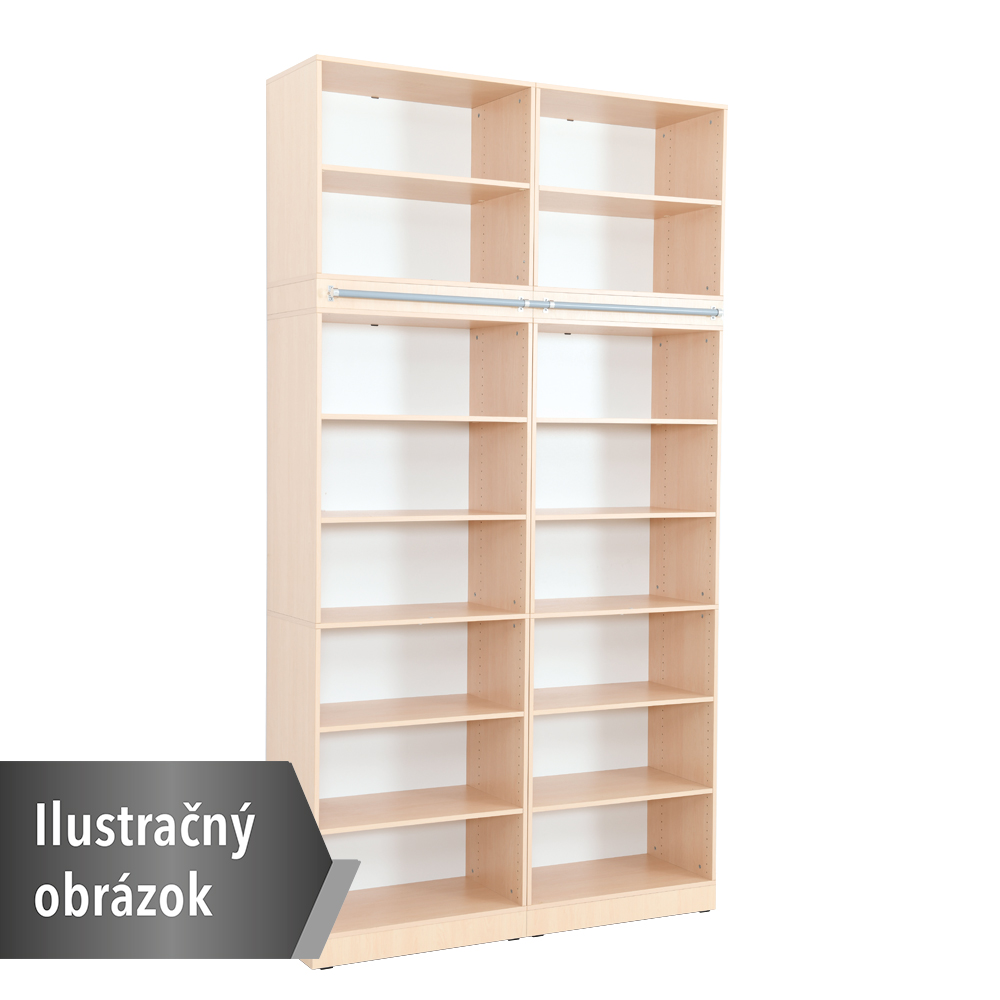 Grande - vysoké skrinky s úchytom na rebrík zostava 40 - biela