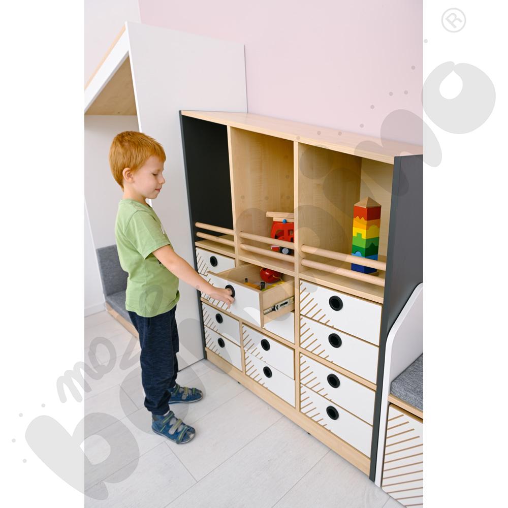 Biblioteczka FLO prawa biała