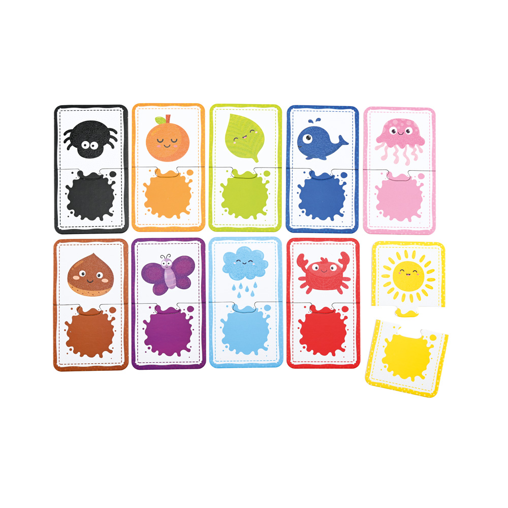 Zlaďte farbu - Montessori dotykové puzzle