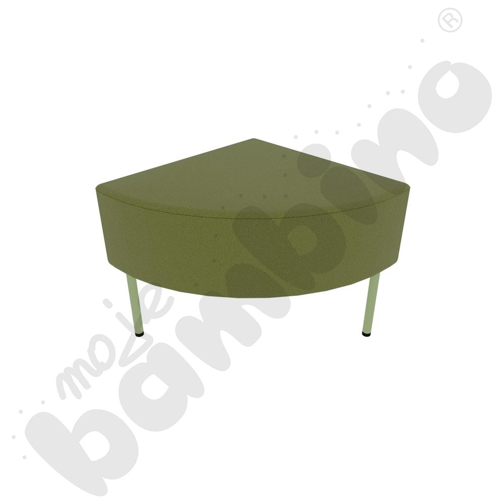 Narożnik Versa 50x50 cm z plastikowymi stopkami, stelaż oliwkowy, tkanina BD17