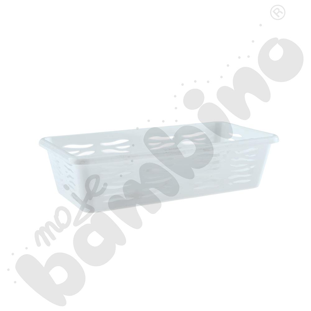 Koszyk Zebra, wys. 5 cm biały