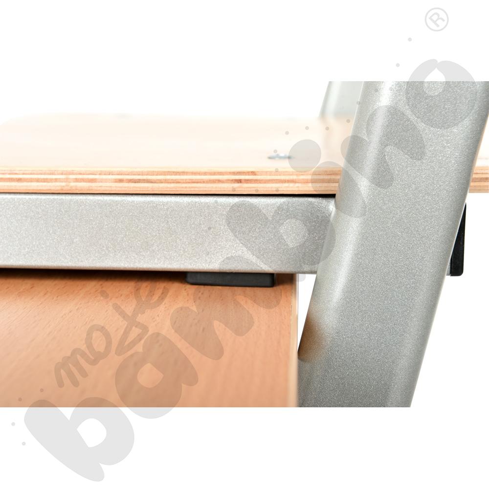 Krzesło T 3 w 1 z regulowaną wysokością rozm. 4-6 aluminium