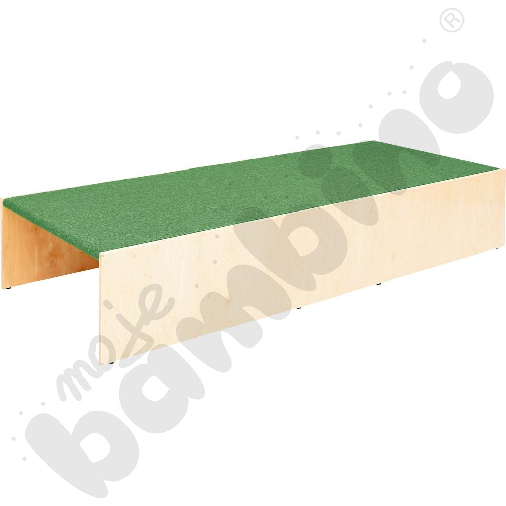 Podest z wnękami po bokach, wys. 30 cm - ciemnozielony