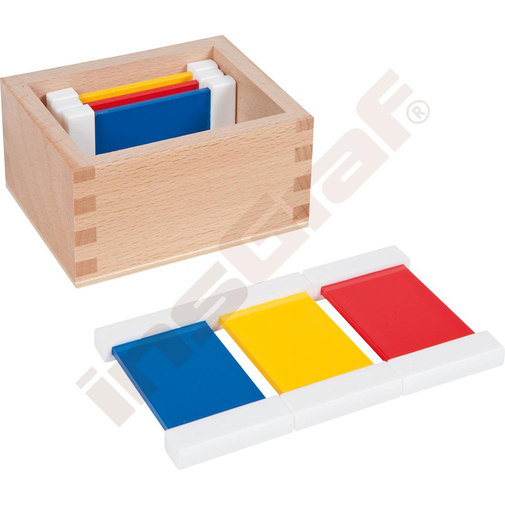 Barevné Montessori tabulky 6 dílků 