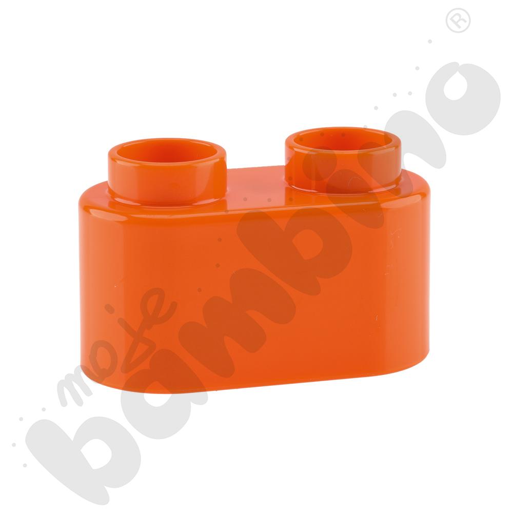 BOTZEES WALL - klocki 2-pinowe, pomarańczowe