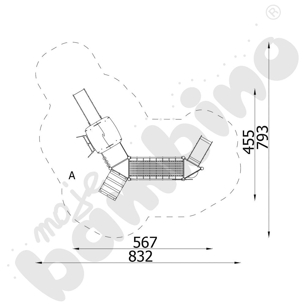 Orbis - zestaw 11373, drewniane słupy