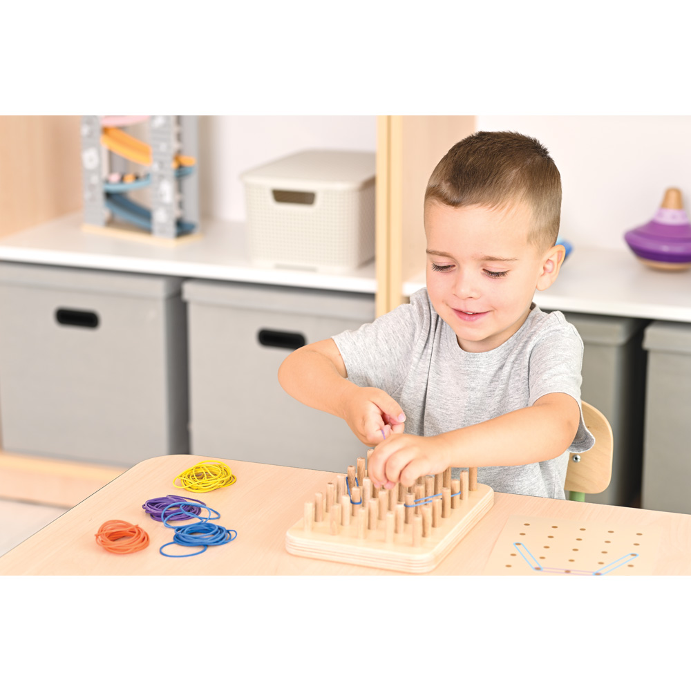 Drevený Geoplan Montessori Good Wood - prírodný