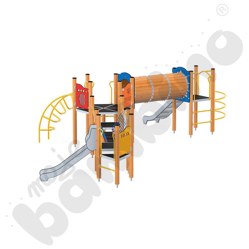 Orbis - platforma 9, drewniane słupy