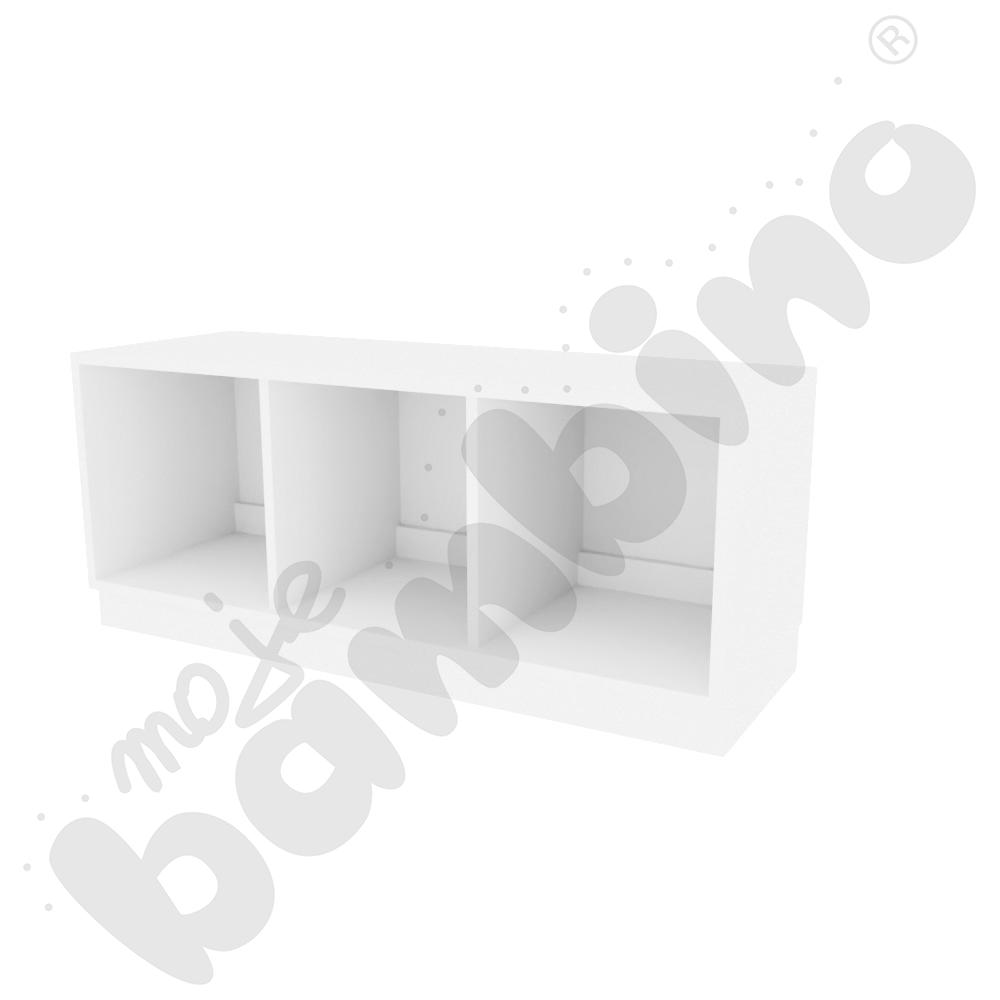 Quadro - szafka S na 6 szuflad na cokole, biała