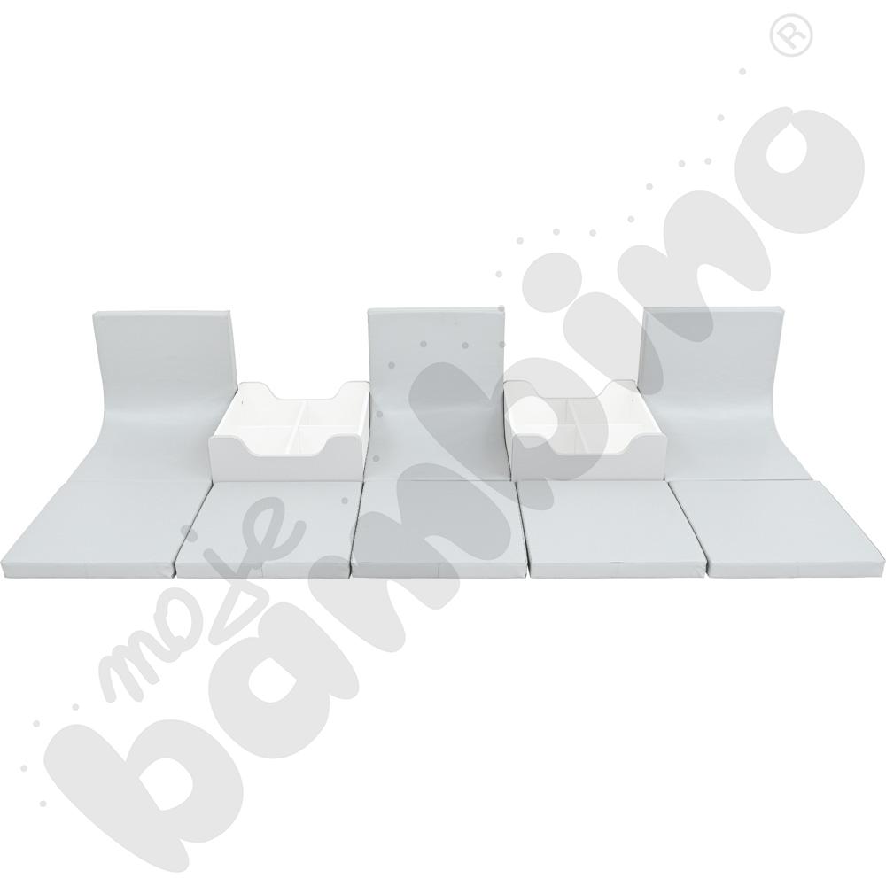 Quadro - zestaw 225 - biało-szary pojemnik