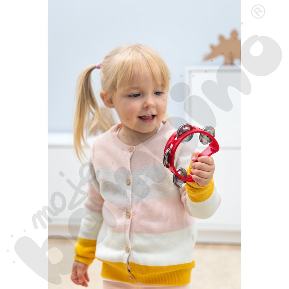 Tamburyn z rączką – mały, mix kolorów