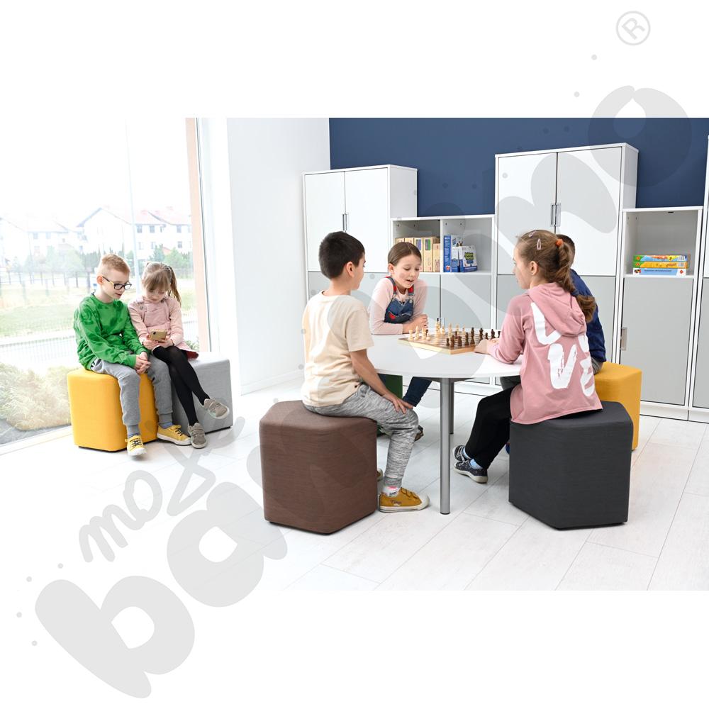 Pufa Inflamea 1 pięciokątna ciemnoszara