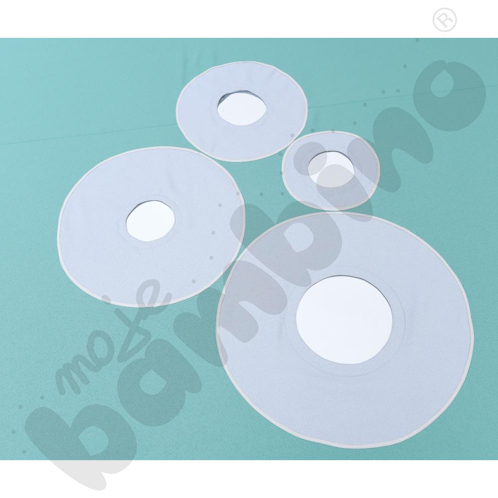 Mata z lusterkami - tkanina trudnopalna