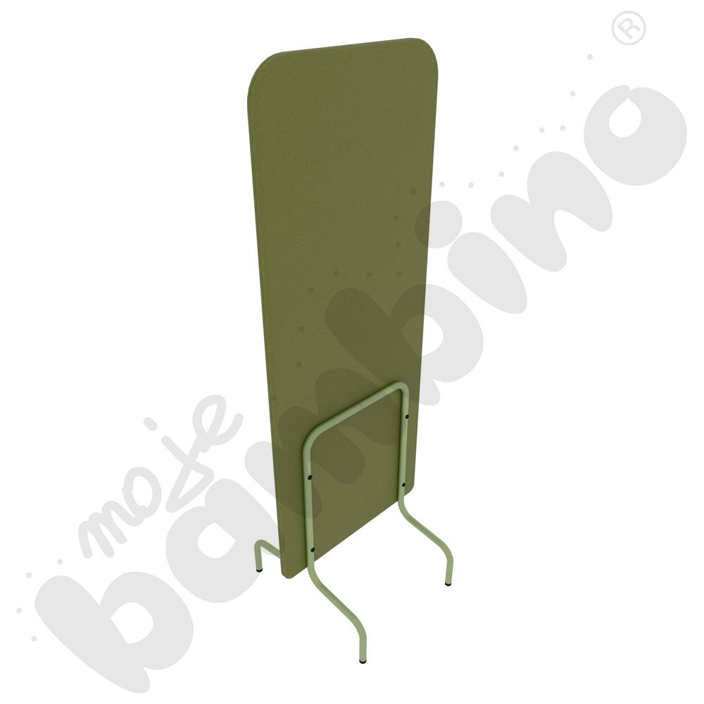 Parawan Versa 60x170 cm z filcowymi stopkami, stelaż oliwkowy, tkanina BD17