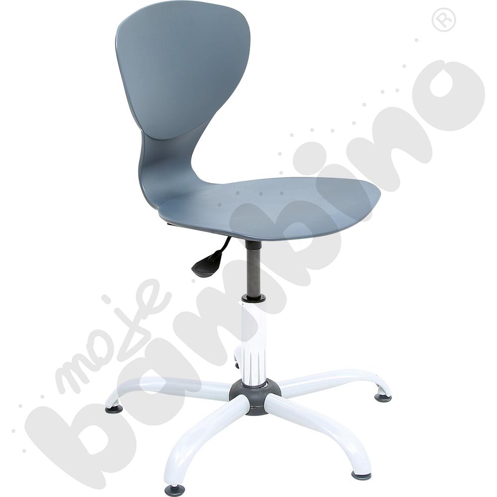 Krzesło Flexi obrotowe z reg.  wys. szare