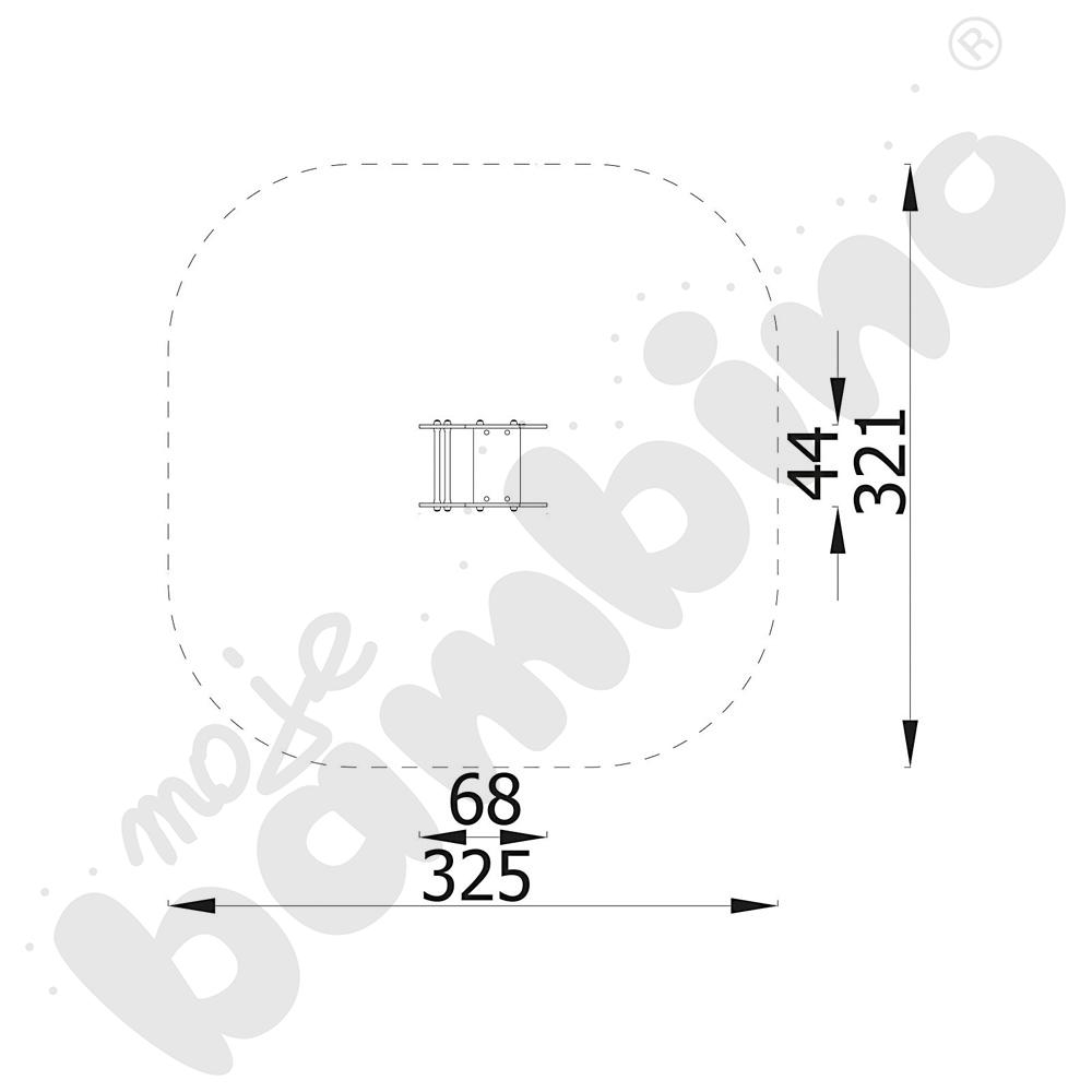 Dino - sprężynowiec na podstawie betonowej