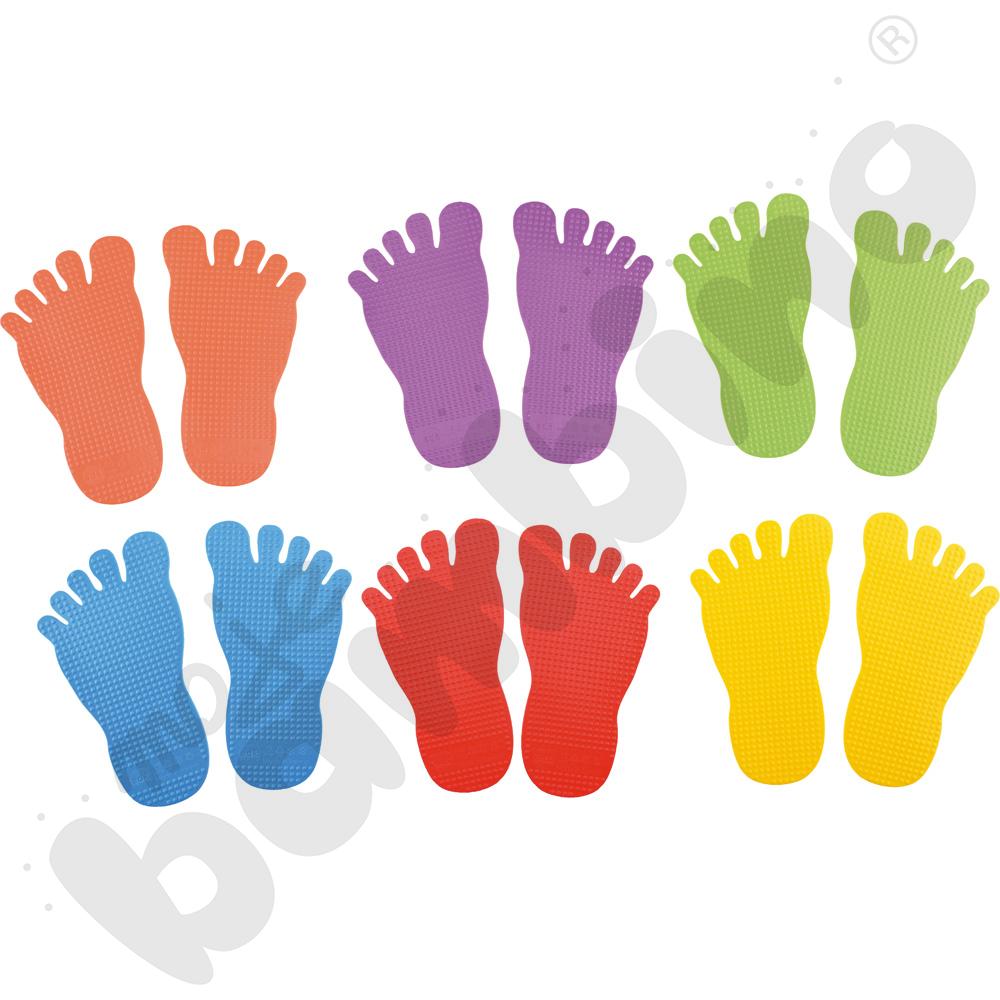 Fakturowe stopy, 12 elem. 