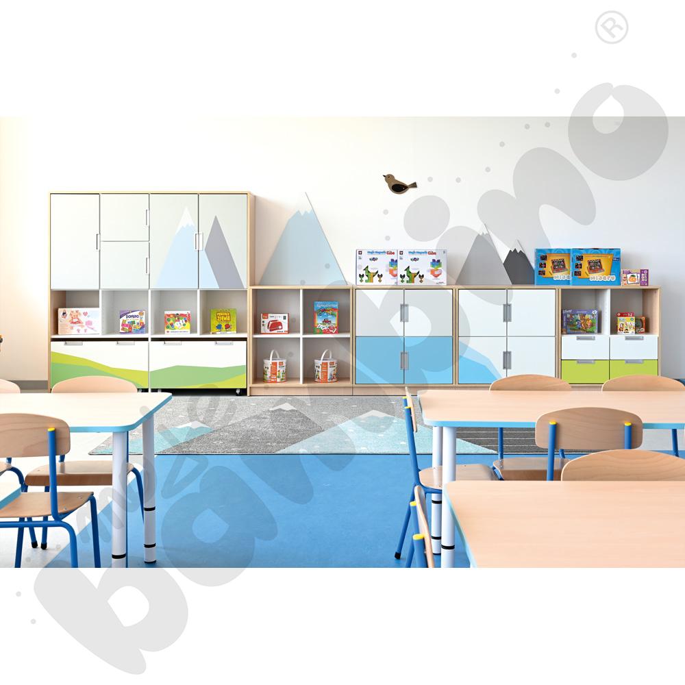 Quadro - zestaw Góry 90 st., cichy domyk, skrzynia klon jasny