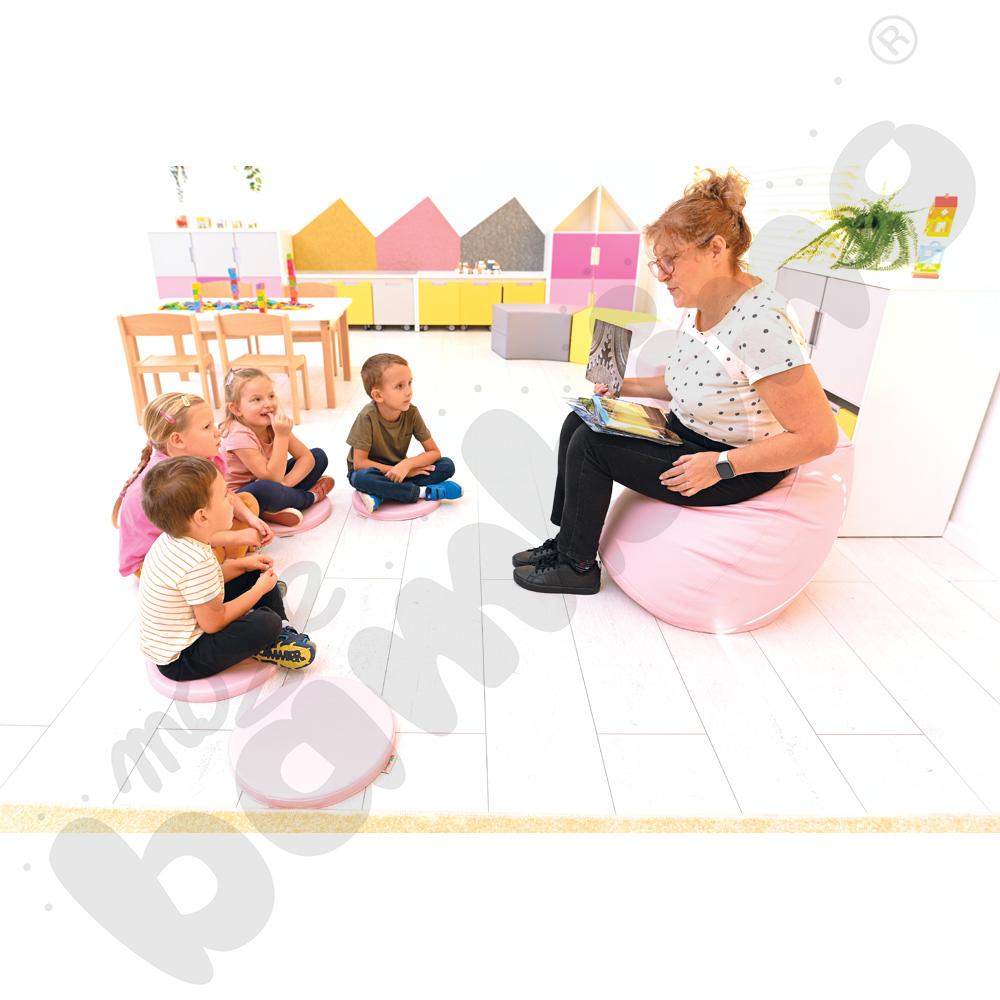 Poduszki okrągłe 5 szt. jasnoróżowy pastel