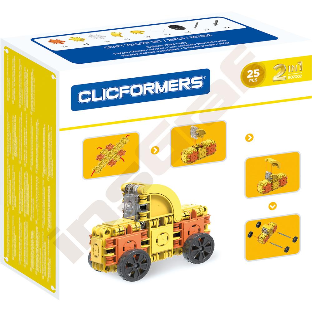 Konštrukčné kocky Clickformers Yellow 2v1