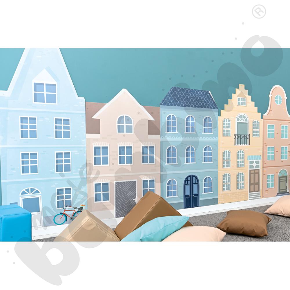 Panel ścienny - dom, jasnoszary