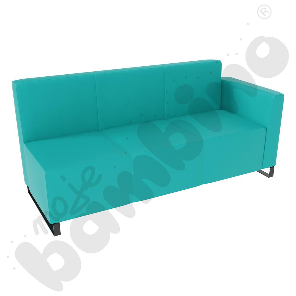 Sofa Universum 3-os. wys. 82 cm, bok niski prawy, tkanina MT11
