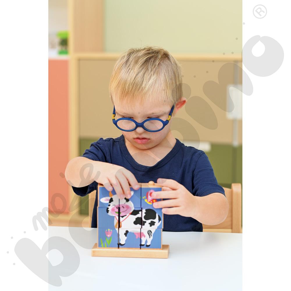 Klocki obrazkowe - farma