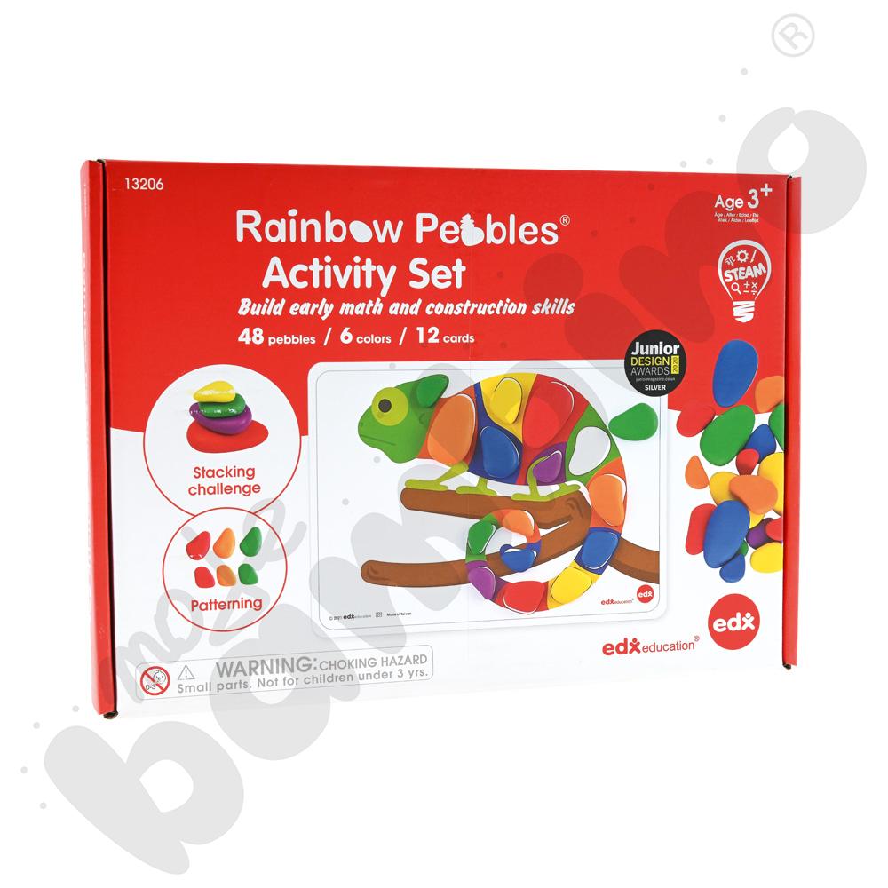 Tęczowe kamyczki do zabaw kreatywnych