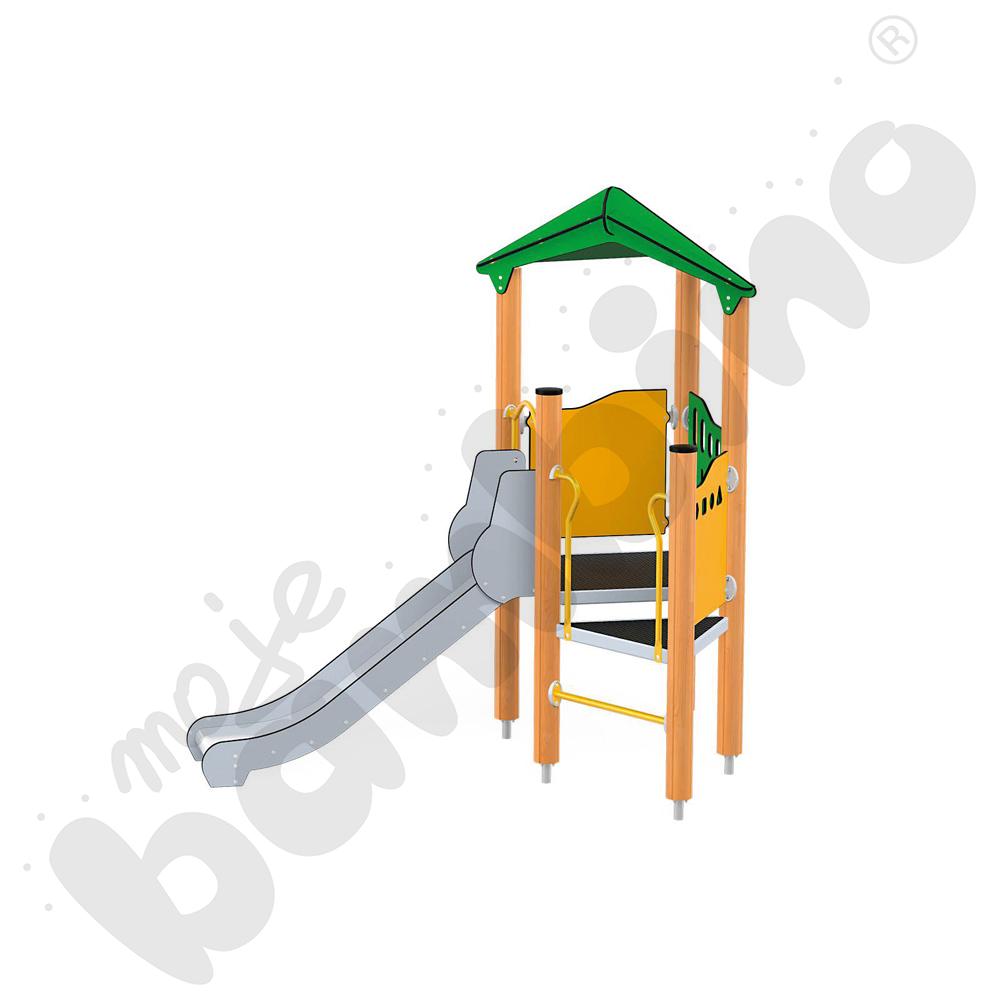 Orbis - wieża 2, drewniane słupy