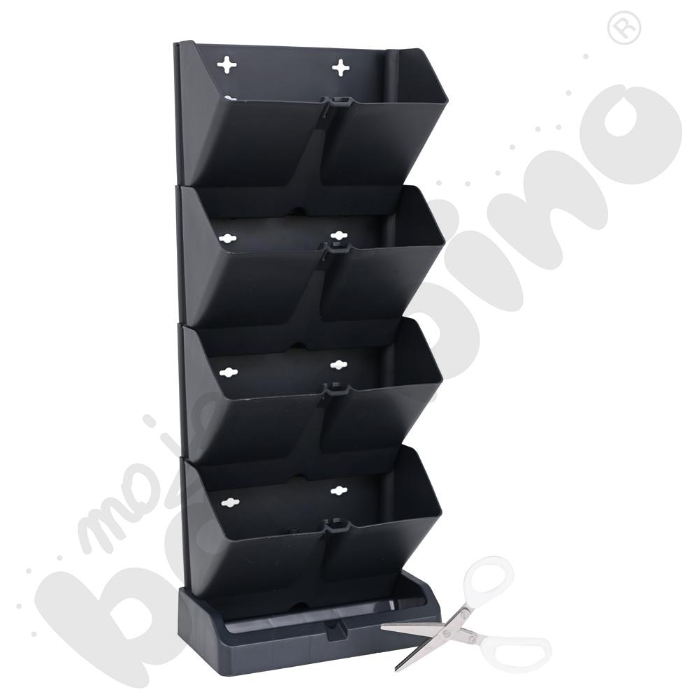 Donice modułowe na 8 roślin - antracytowe